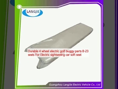 টেকসই 4 চাকা বৈদ্যুতিক গল্ফ buggy অংশ 8-23 আসন জন্য বৈদ্যুতিক দর্শনীয় স্থান গাড়ী নরম আসন