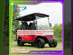 মিনি ৪ চাকা ৪ জনের ইলেকট্রিক ক্লাব কার গলফ কার্ট ৪৮ ভোল্ট ব্যাটারি চালিত