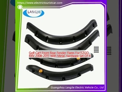 গল্ফ কার্ট সামনের পিছনের ফ্যান্ডার ফ্লায়ার EZGO RXV 2008-2015 এর জন্য ধাতব হার্ডওয়্যার সেট সহ 4