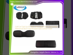 গল্ফ কার ক্লাব কার ডিএস কালো ছোট স্কয়ার সামনের সিট কুশন জলরোধী এবং ফাটল প্রতিরোধী