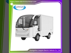 2 যাত্রী 48V বৈদ্যুতিক ব্যাগ কার্ট এসি মোটর এবং কার্গো বক্স সঙ্গে কম গতির