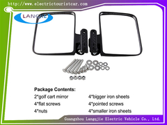 ইগল সাইড ভিউ মিরর ফোল্ডিং রিয়ারভিউ মিরর জন্য বৈদ্যুতিক দর্শনীয় যানবাহন এবং প্যাট্রোল গাড়ি গলফ Ca