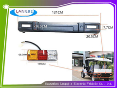 মার্শেলের রিয়ার বাম্পার ট্যাকলাইট চার চাকা বৈদ্যুতিক পর্যটন গাড়ি এবং প্যাট্রোল গাড়ির জন্য ব্যবহৃত হয়