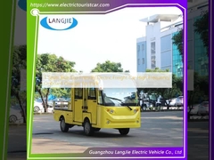 ৫ আসন বিশিষ্ট নীল পরিবেশ-বান্ধব বৈদ্যুতিক মালবাহী গাড়ি, পার্কের জন্য উচ্চ ফ্রিকোয়েন্সি অনবোর্ড চার্জার