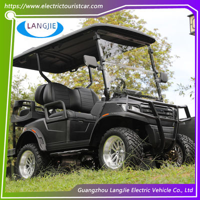 ভালো দাম কালো রঙের এসি মোটর কন্ট্রোলারের সাথে 48 ভোল্ট ইলেকট্রিক গল্ফ কার্ট 4 সিট অনলাইন