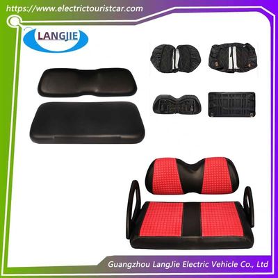 ভালো দাম ক্লাব গাড়ি গলফ গাড়ি ক্লাব গাড়ি পূর্ববর্তী সামনে এবং পিছনের সিট জন্য লাল চামড়া কভার অনলাইন