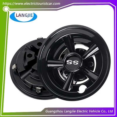 ভালো দাম 8-ইঞ্চি গল্ফ কার্ট ইয়ামাহা কালো বৃত্তাকার চাকা হাব কভার অংশ অনলাইন