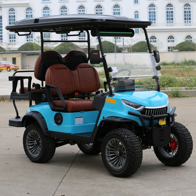 ভালো দাম 4 Seats Electric Golf Cart With Camouflage Color Aluminium Frame And Hydraulic Brake For Tourist Areas অনলাইন