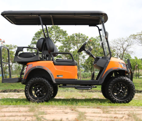ভালো দাম 4 Seater Electric Golf Cart with Foldable Windshield Double Gear Rack Steering and Smart On-board Charger অনলাইন