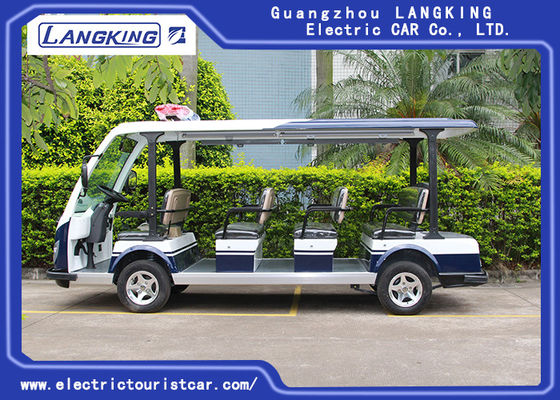 ভালো দাম 11 Seaters গ্রাম বৈদ্যুতিক শাটল গাড়ী 72V / 5KW উপর বড় হালকা সঙ্গে Y113B অনলাইন