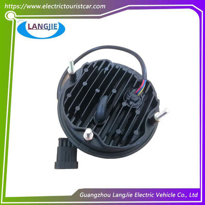 কালো গোলাকার হেড LED আলোকসজ্জা হেডলাইট মার্শেল গল্ফ কার্ট অংশ জন্য