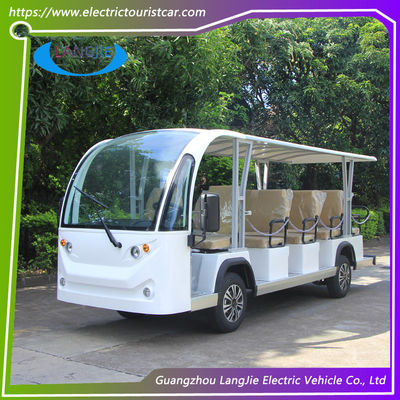 চার চাকা 14 আসন বৈদ্যুতিক যাত্রীবাহী যানবাহন 72V 7.5kw এসি মোটর পার্কিং জন্য