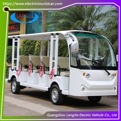 14 সিট লো স্পিড ইলেকট্রিক যানবাহন এসি 72V 7.5KW 4 চাকা ইলেকট্রিক গল্ফ কার্ট জন্য রিসোর্ট গাড়ী