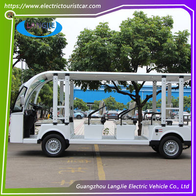 72V 7.5KW ইউনিভার্সিটি ইলেকট্রিক ট্যুরিস্ট কার 11 সিট ব্যাটারি 6v * 12pcs পর্যটক গাড়ি ভাড়া জন্য