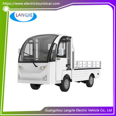 2 সিটার গল্ফ কার্ট সাদা এসি 48V 5KW কার্গো বক্স সহ বৈদ্যুতিক ইউটিলিটি কার্ট