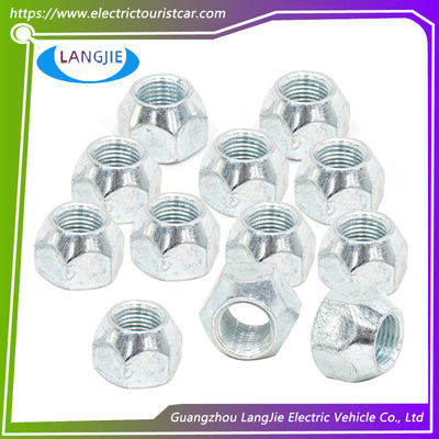 গল্ফ গাড়ি শঙ্কু Lug Nut জিংক Plated টায়ার Lugs চাকা বাদাম খোলা শেষ Acorn Lug বাদাম 1/2 ইঞ্চি