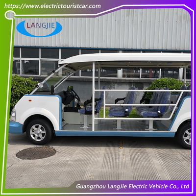 4KW মোটর 48V আট সিটার মডেল Y083A বৈদ্যুতিক শাটল বাস 18% হোটেল / বিশ্ববিদ্যালয় / পার্ক ব্যবহার করে আরোহণ ক্ষমতা