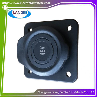 বৈদ্যুতিক দর্শনীয় স্থান কার টহল গাড়ি LVTONG 48V আসল কালো চার্জার সকেট