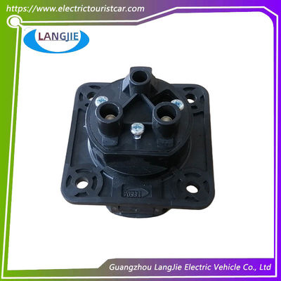 বৈদ্যুতিক দর্শনীয় স্থান কার টহল গাড়ি LVTONG 48V আসল কালো চার্জার সকেট