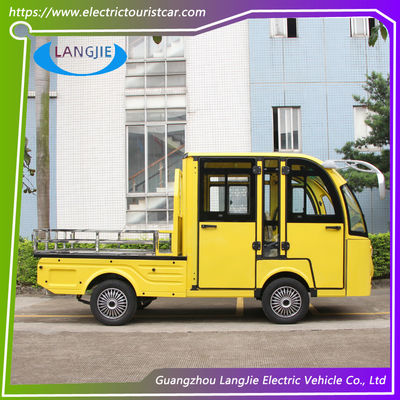 ভালো দাম ৫ জন যাত্রী, ৪ চাকার বৈদ্যুতিক মালবাহী গাড়ি, দরজা সহ, এসি মোটর, কারখানা অথবা হোটেলের জন্য অনলাইন
