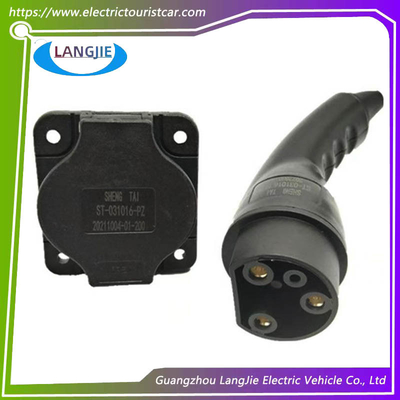 চার চাকা পর্যটন গাড়ী চার্জিং প্লাগ এবং সকেট LVTONG গলফ গাড়ী চার্জিং ক্যাবল 0-220V ইউনিভার্সাল