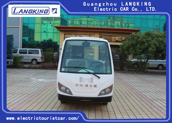 4KW মোটর 48V আট সিটার মডেল Y083A বৈদ্যুতিক শাটল বাস 18% হোটেল / বিশ্ববিদ্যালয় / পার্ক ব্যবহার করে আরোহণ ক্ষমতা