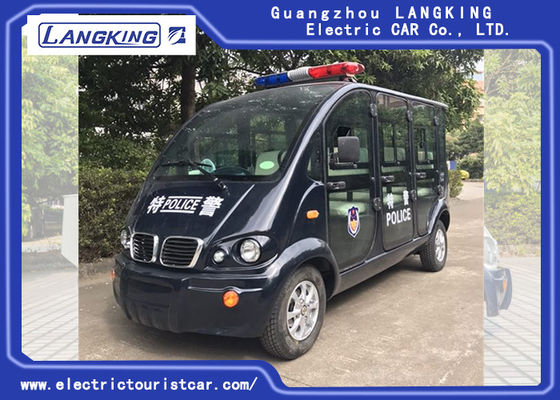 কালো 6 সিটার ইলেকট্রিক প্যাট্রোল কার 18% ক্লিম্বিং ক্ষমতা লোড মডেল X065