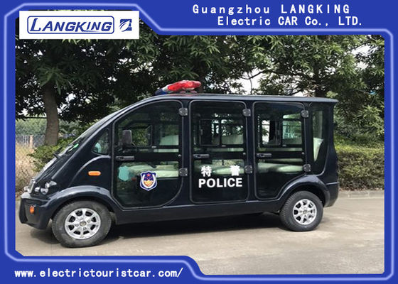 কালো 6 সিটার ইলেকট্রিক প্যাট্রোল কার 18% ক্লিম্বিং ক্ষমতা লোড মডেল X065